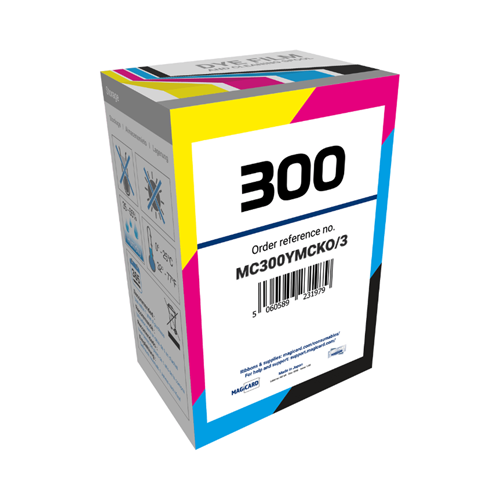 Magicard MC300YMCKO/3 YMCKO彩色色带 适用E+、300