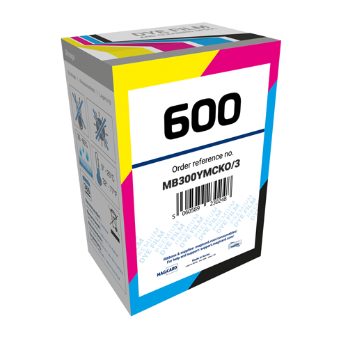 Magicard MB300YMCKO/3 YMCKO彩色色带 适用600